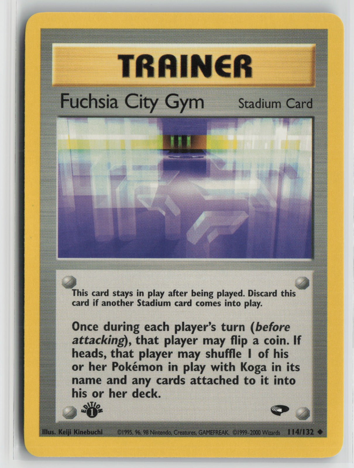 Fuchsia City Gym Uncommon 1st Edition G2 114/132 NM