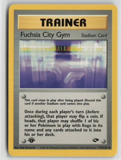 Fuchsia City Gym Uncommon 1st Edition G2 114/132 NM