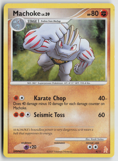 Machoke Common DP Trainer Kit: Manaphy & Lucario 4/11 HP