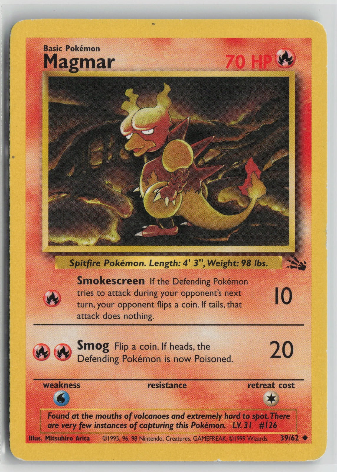 Magmar Uncommon Unlimited FO 39/62 HP