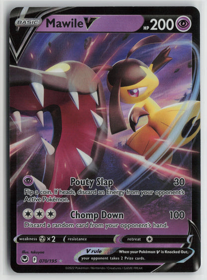 Mawile V Ultra Rare SWSH12: Silver Tempest 070/195 NM
