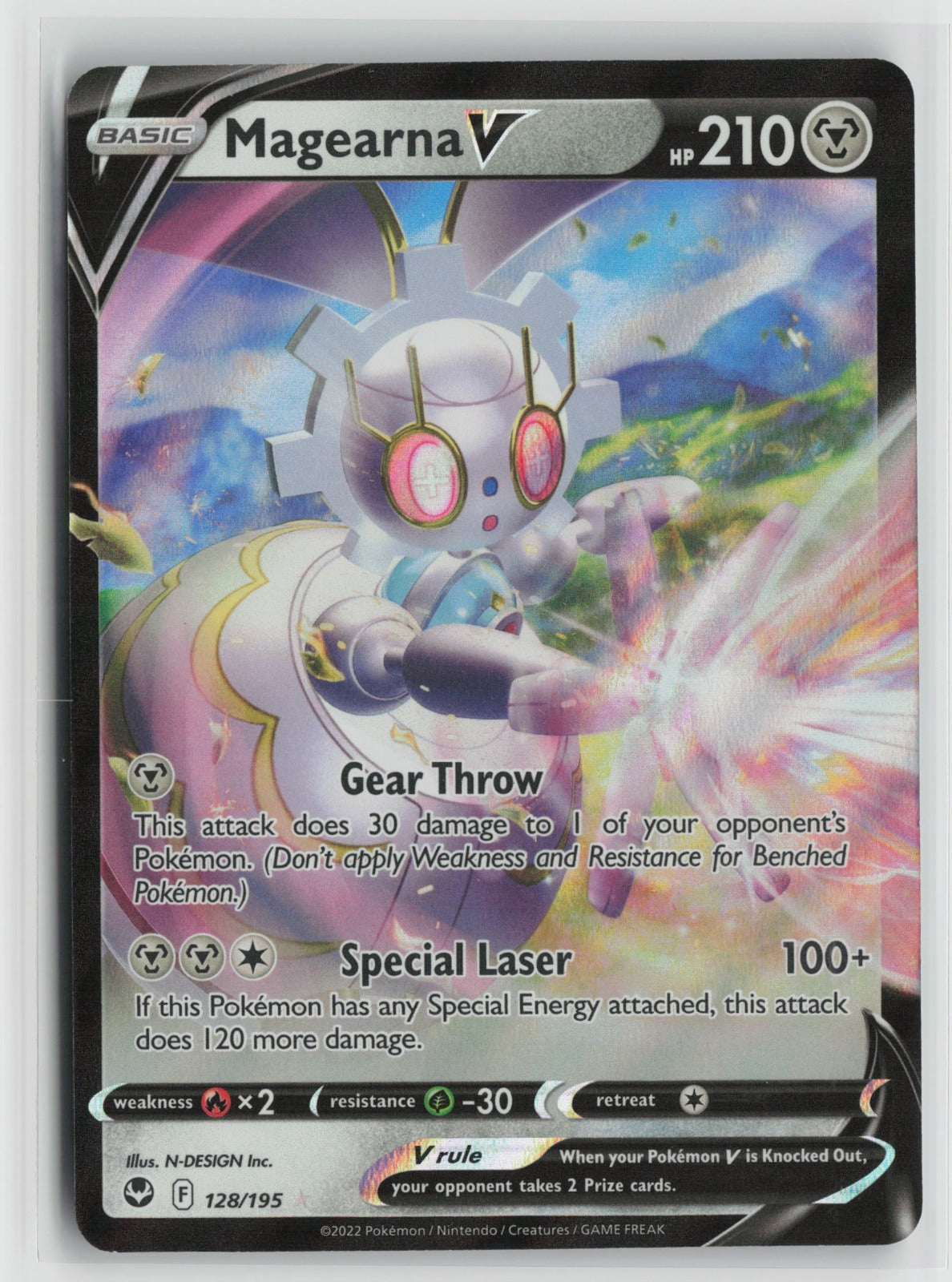 Magearna V Ultra Rare Holo SWSH12 128/195 NM