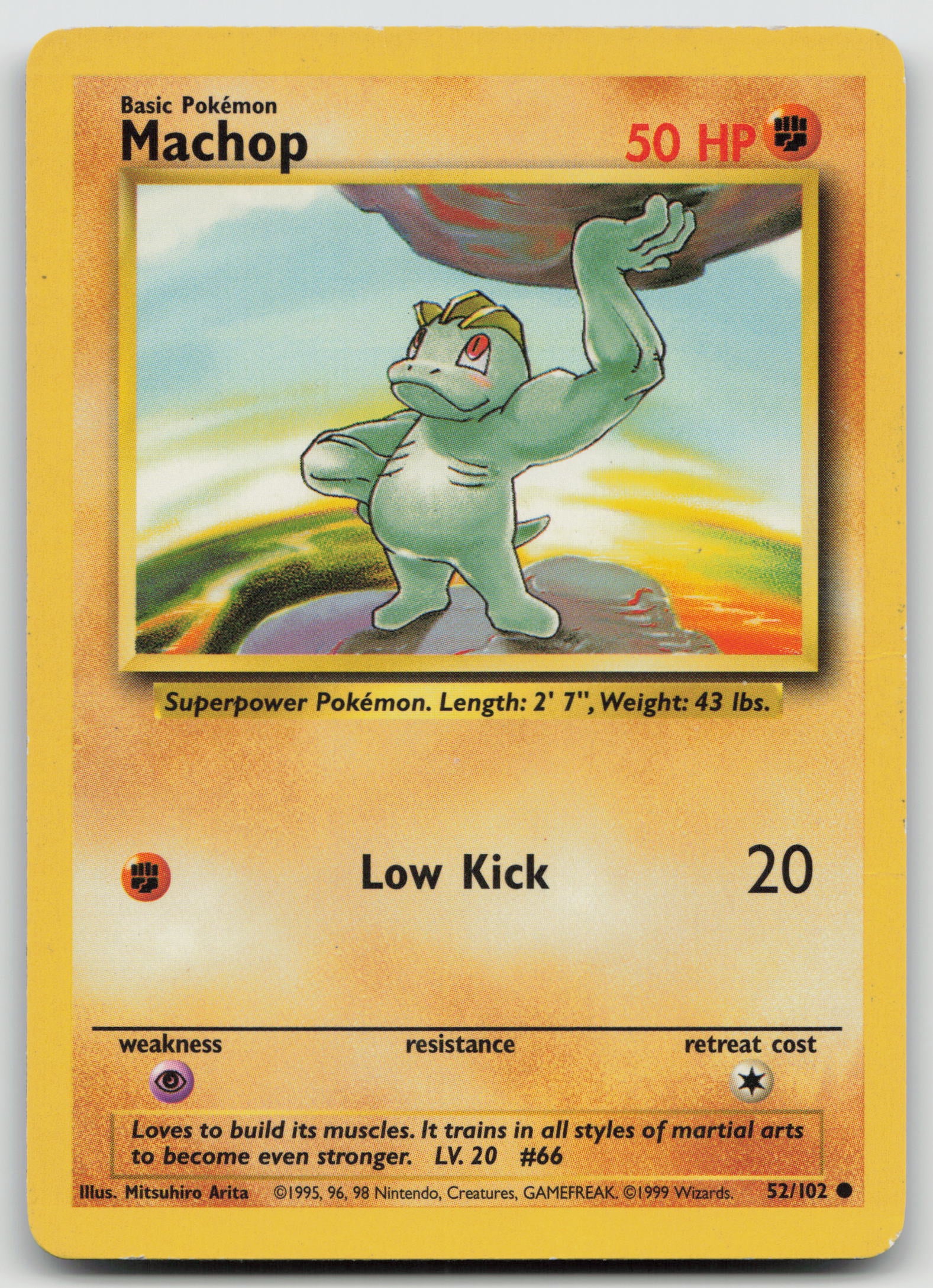 Machop Common Normal BS 052/102 MP