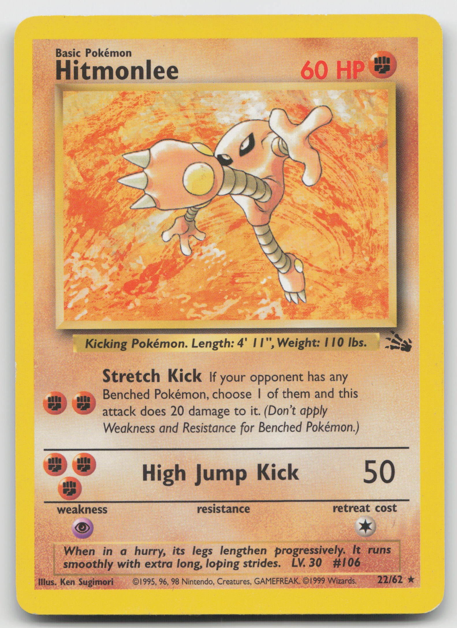Hitmonlee (22) Rare Unlimited FO 22/62 LP