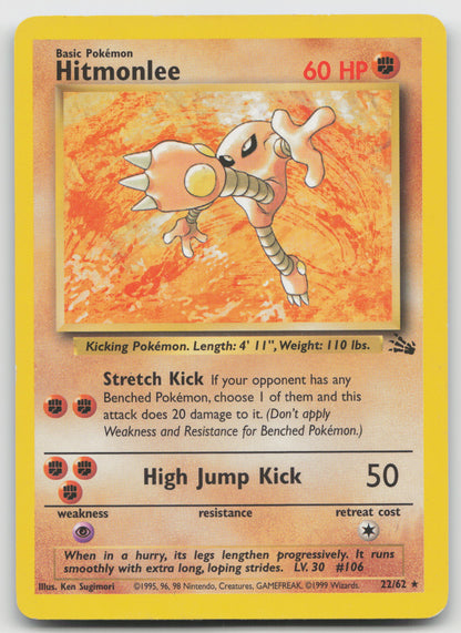 Hitmonlee (22) Rare Unlimited FO 22/62 LP