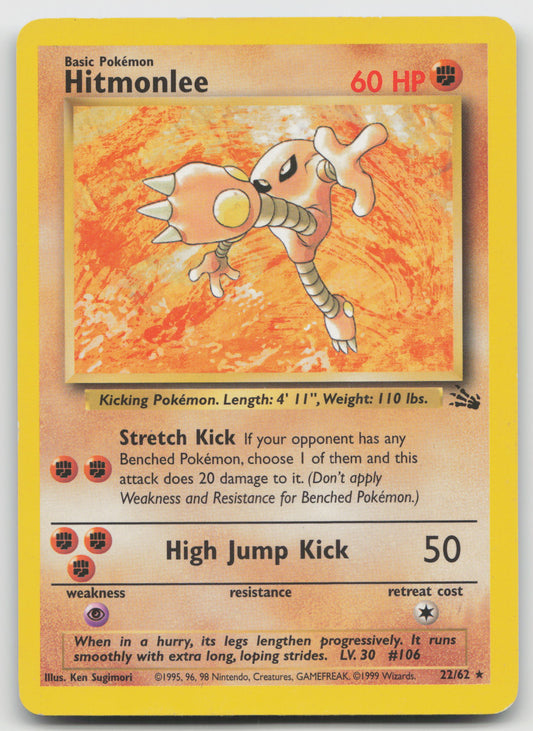 Hitmonlee (22) Rare Unlimited FO 22/62 LP