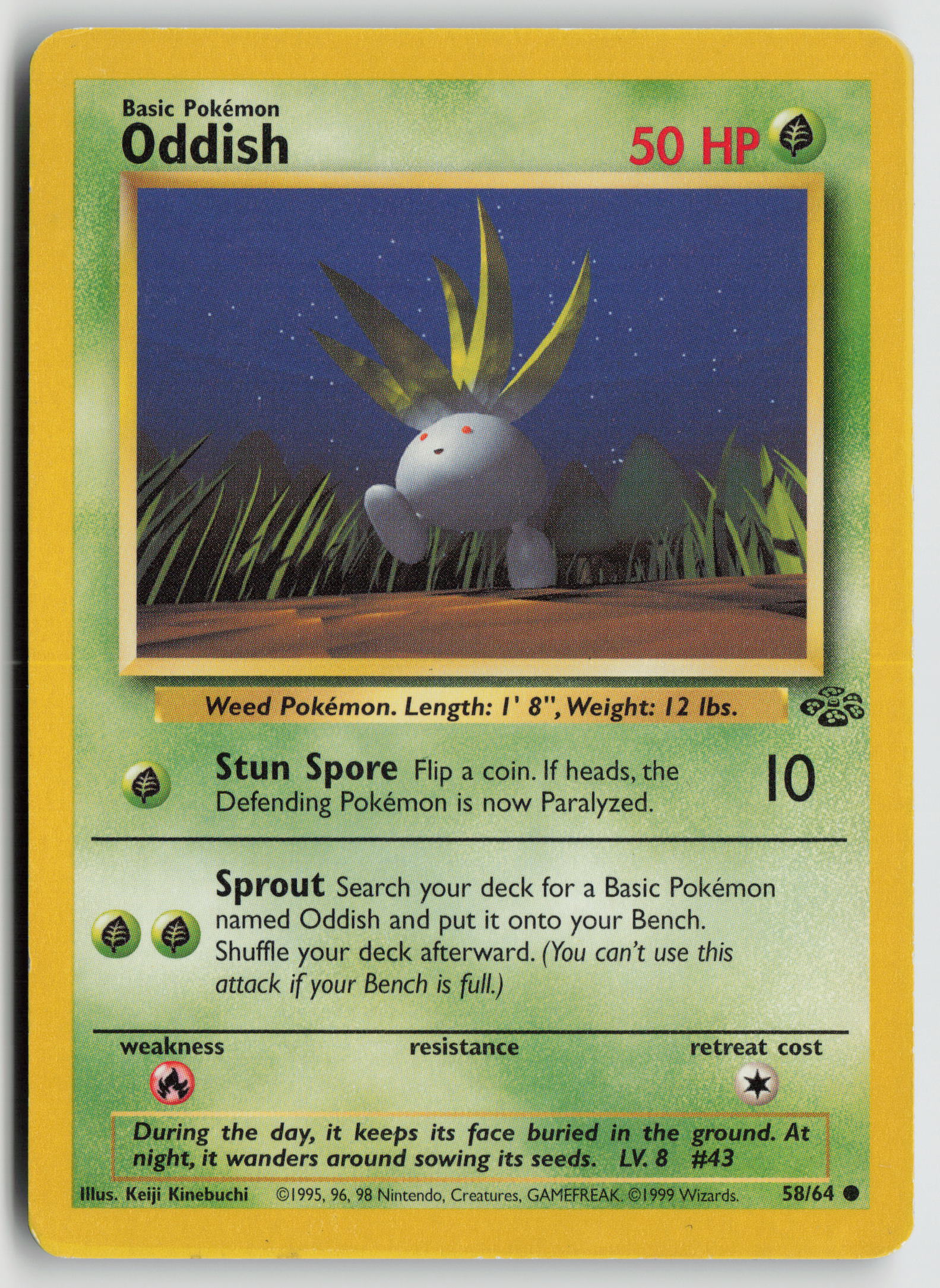 Oddish Common Jungle 58/64 HP