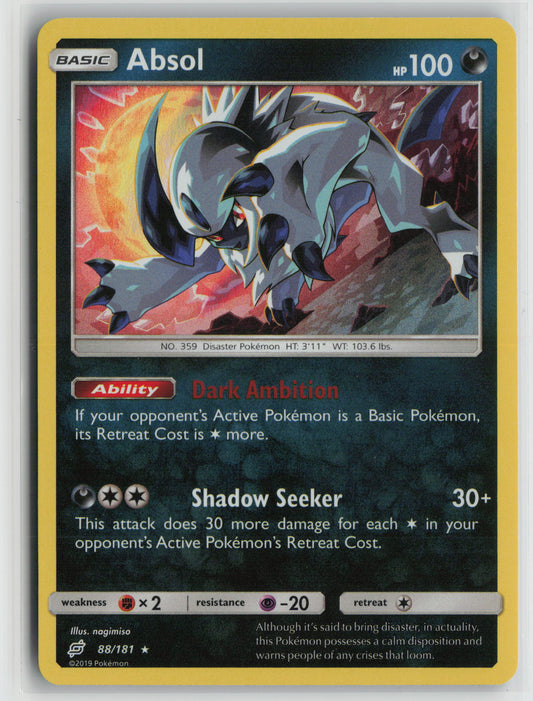Absol Holo Rare SM - Team Up 88/181 NM