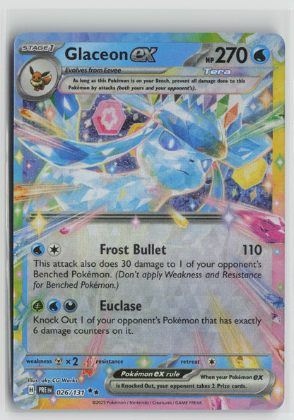 Glaceon ex - Double Rare Holo PRE 026/131 NM