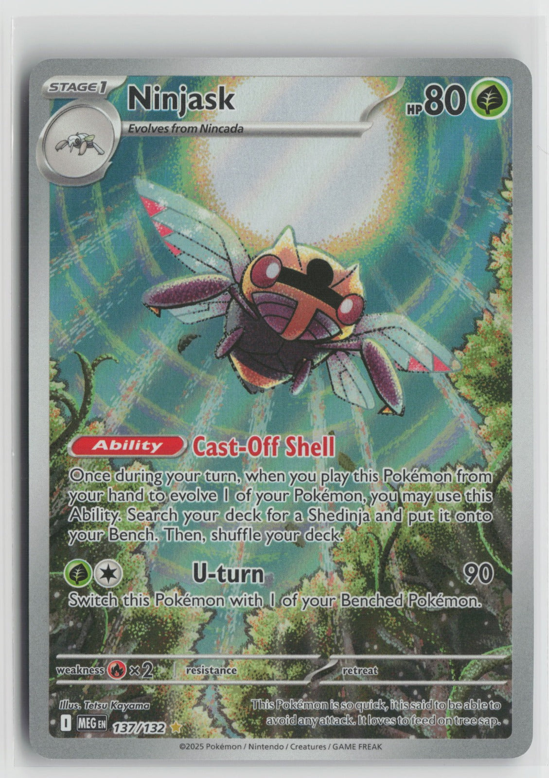 Ninjask Illustration Rare Holo MEG 137/132 NM