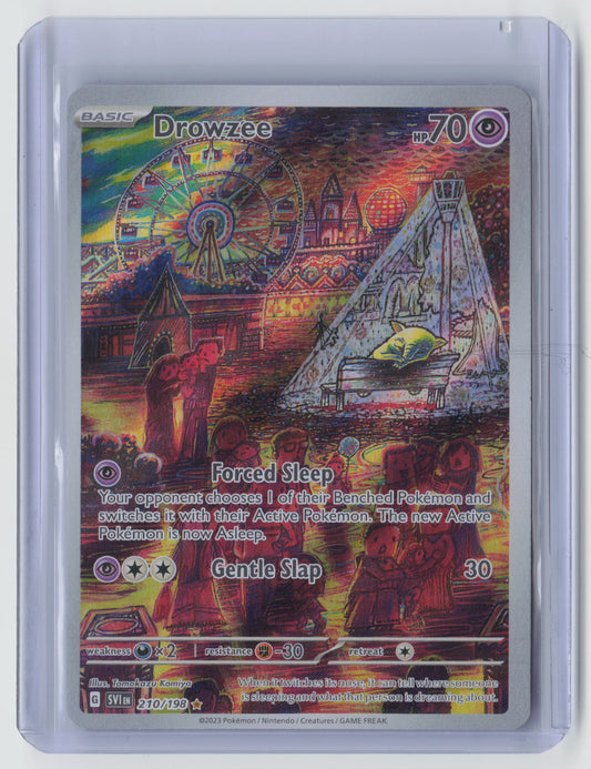 Drowzee - Illustration Rare SV01: Scarlet & Violet Base Set 210/198 NM - E