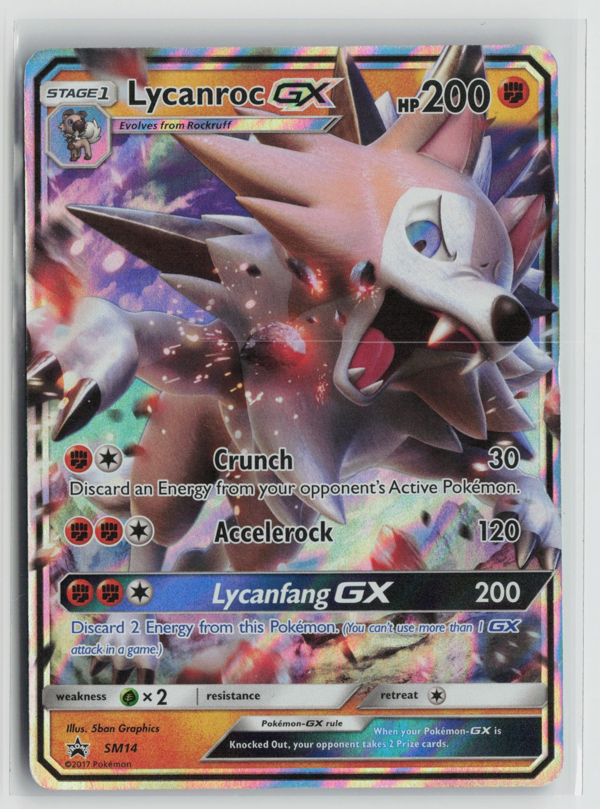 Lycanroc GX - Promo Holo SMP SM14 NM
