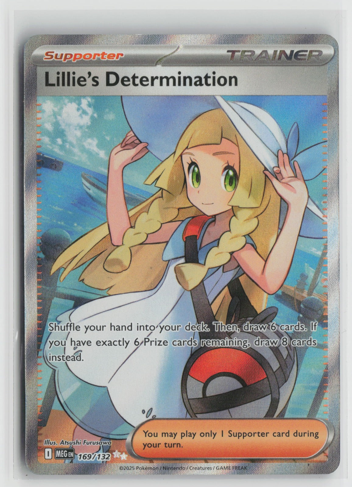 Lillie's Determination - Ultra Rare Holo MEG 169/132 NM