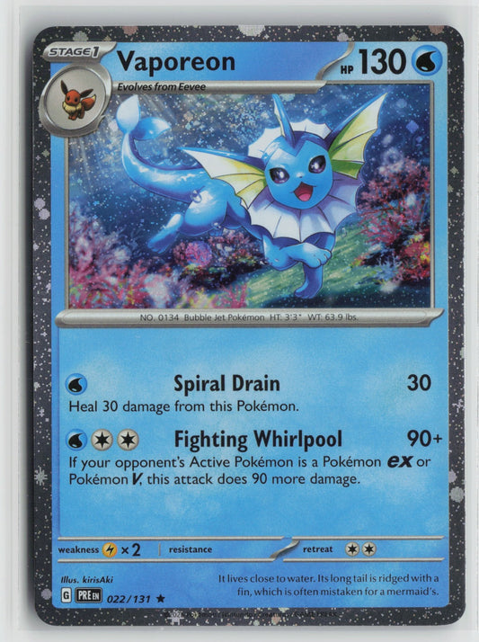 Vaporeon - (Cosmos Holo) Rare Holo MCAP 022/131 NM