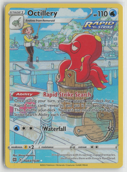 Octillery Ultra Rare Holo SWSH09:TG TG03/TG30 NM