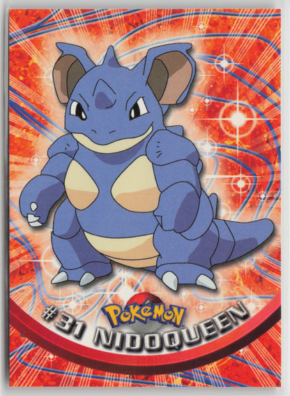 Nidoqueen #31 Topps TV Animation Series 1999 Non-Holo NM