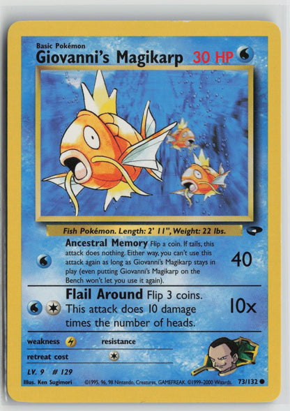 Giovanni's Magikarp Common Unlimited G2 073/132 LP