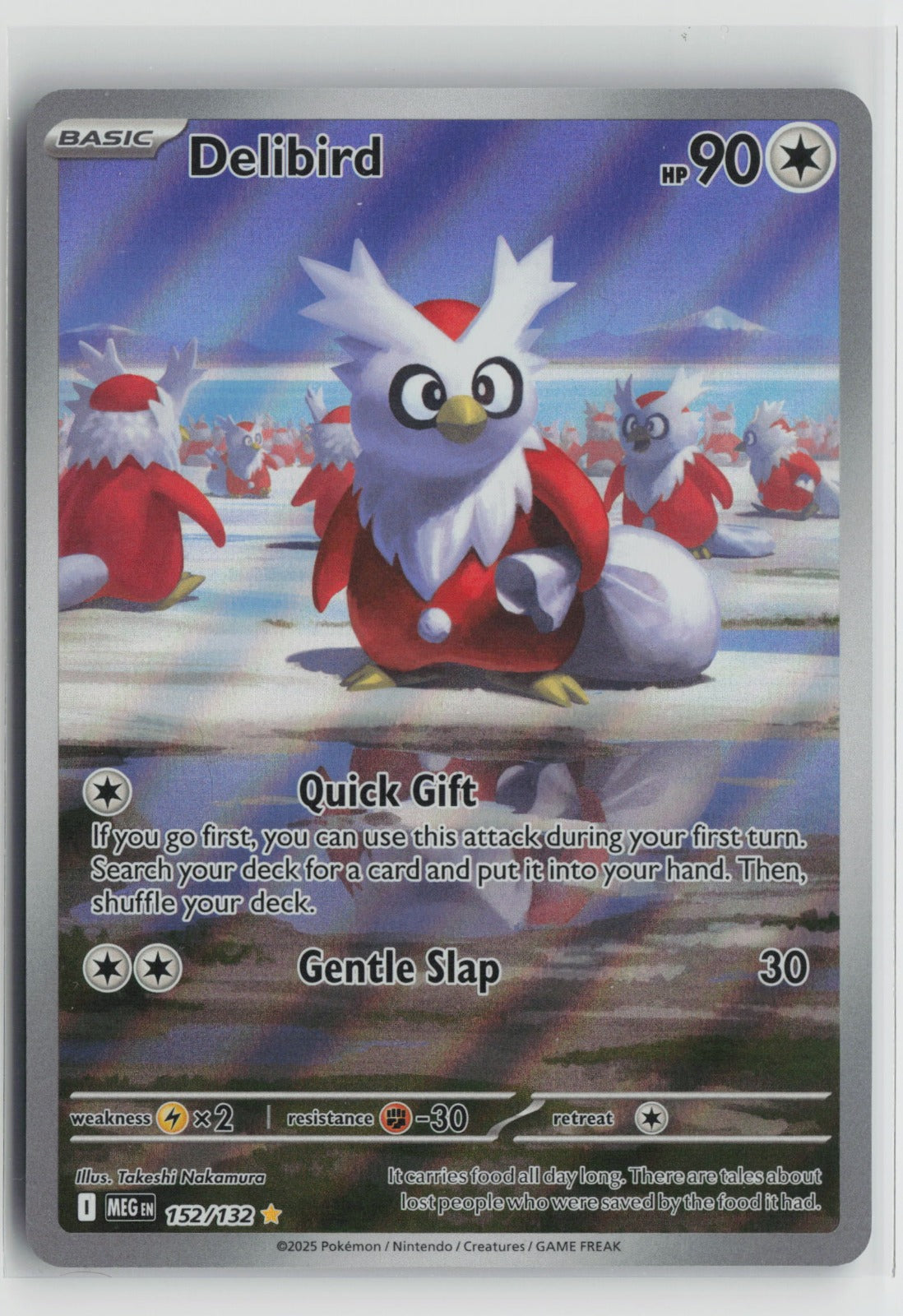 Delibird - Illustration Rare Holo MEG 152/132 NM- B