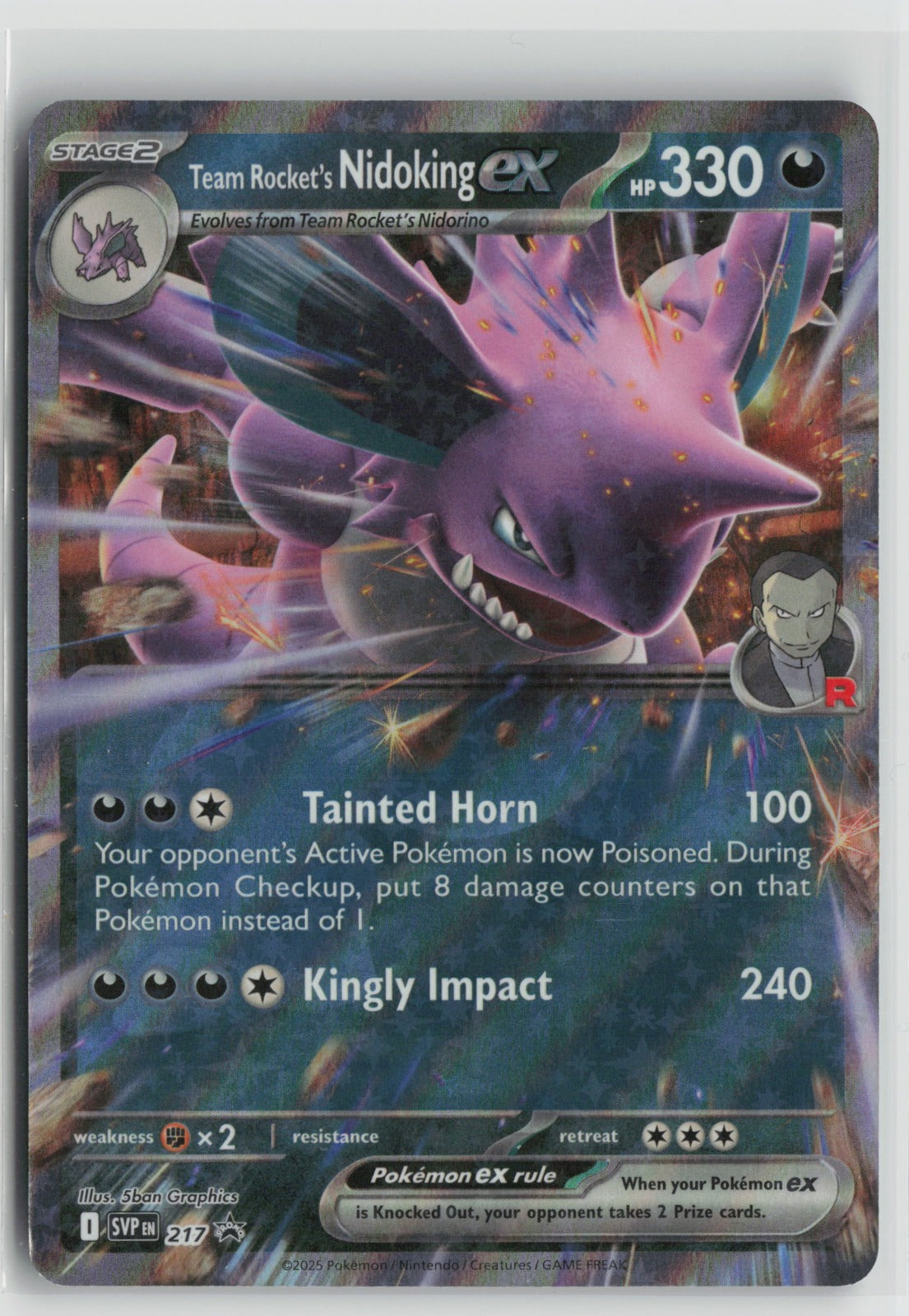 Team Rocket's Nidoking ex - Promo Holo SVP 217 NM