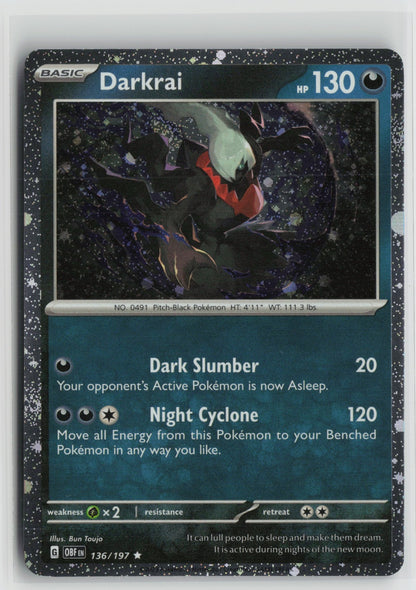 Darkrai (Cosmos Holo) Rare Holo MCAP 136/197 NM