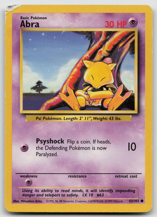 Abra Common Normal BS 043/102 DMG