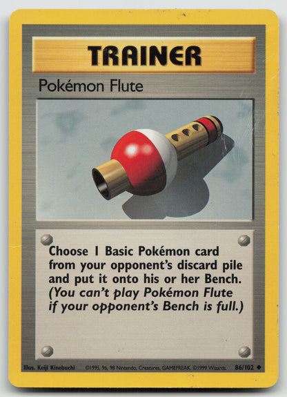 Pokemon Flute Uncommon Normal BS 086/102 MP