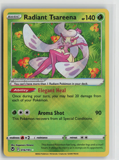 Radiant Tsareena Radiant Rare Holo SWSH12 016/195 NM