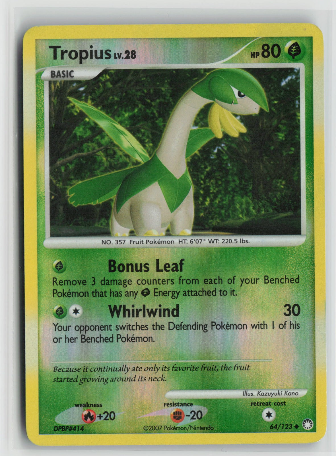 Tropius Uncommon Reverse Holo MT 64/123 MP
