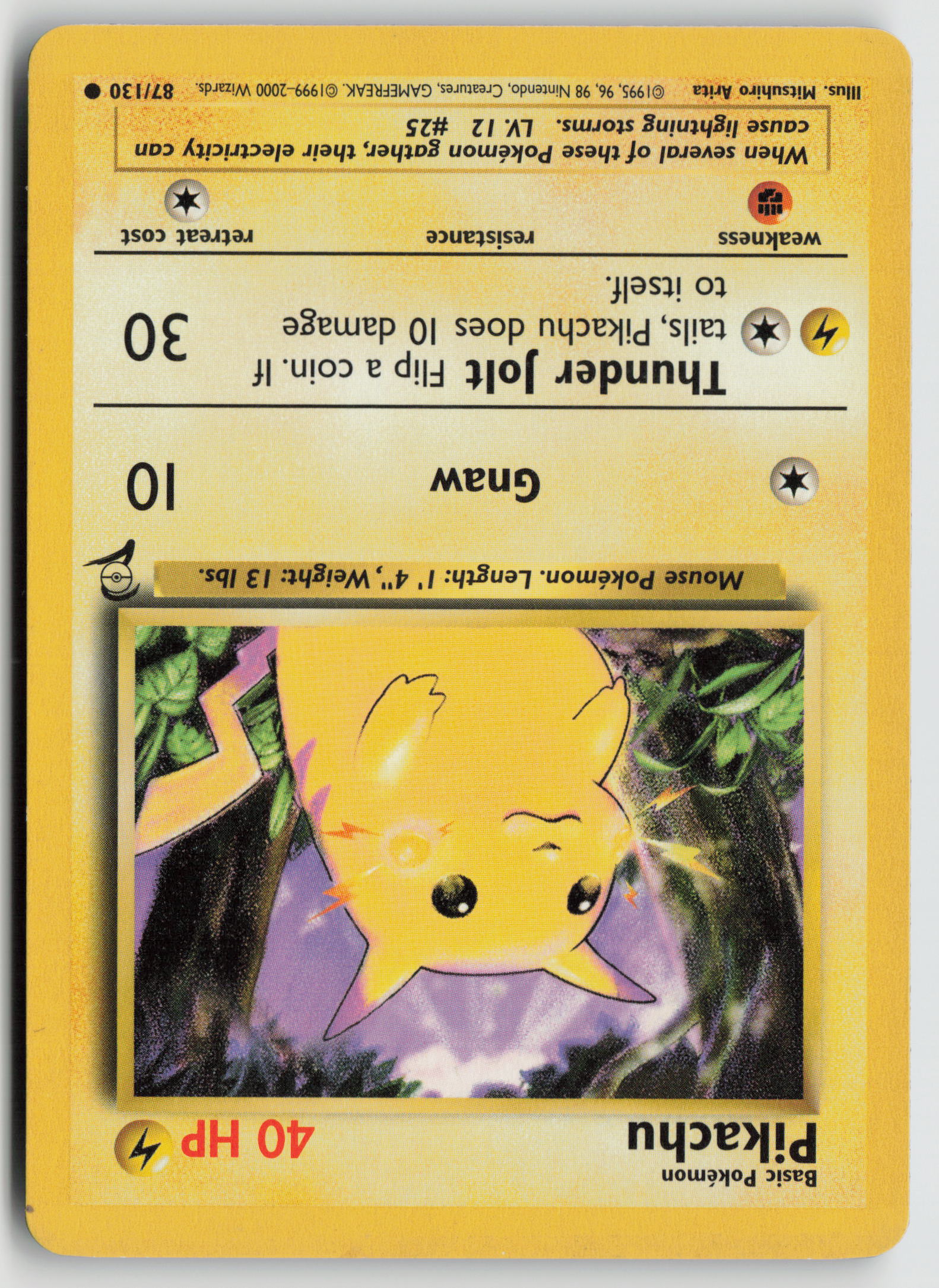 Pikachu Common Base Set 2 087/130 MP