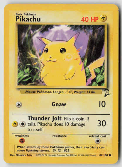 Pikachu Common Base Set 2 087/130 MP