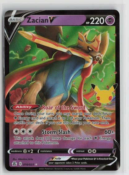 Zacian V Ultra Rare Holo CLB 016/025 NM