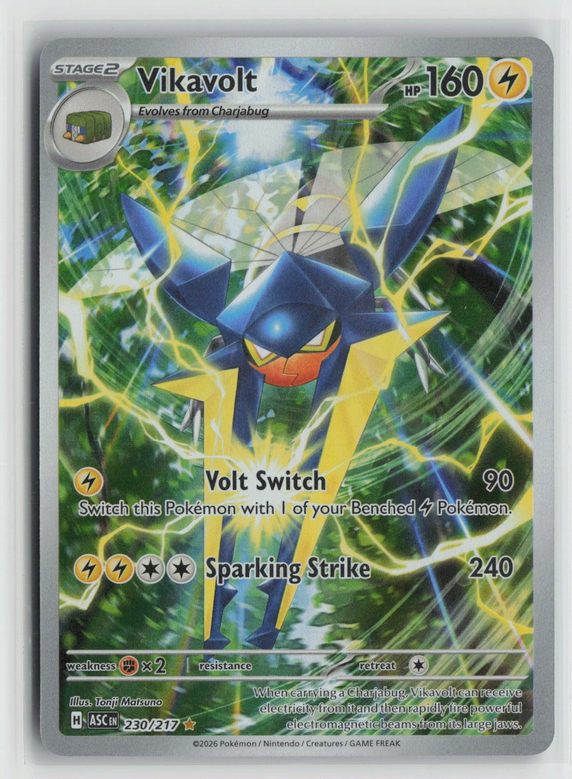 Vikavolt - Illustration Rare Holo ASC 230/217 NM