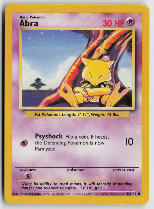 Abra Common Base Set 043/102 MP