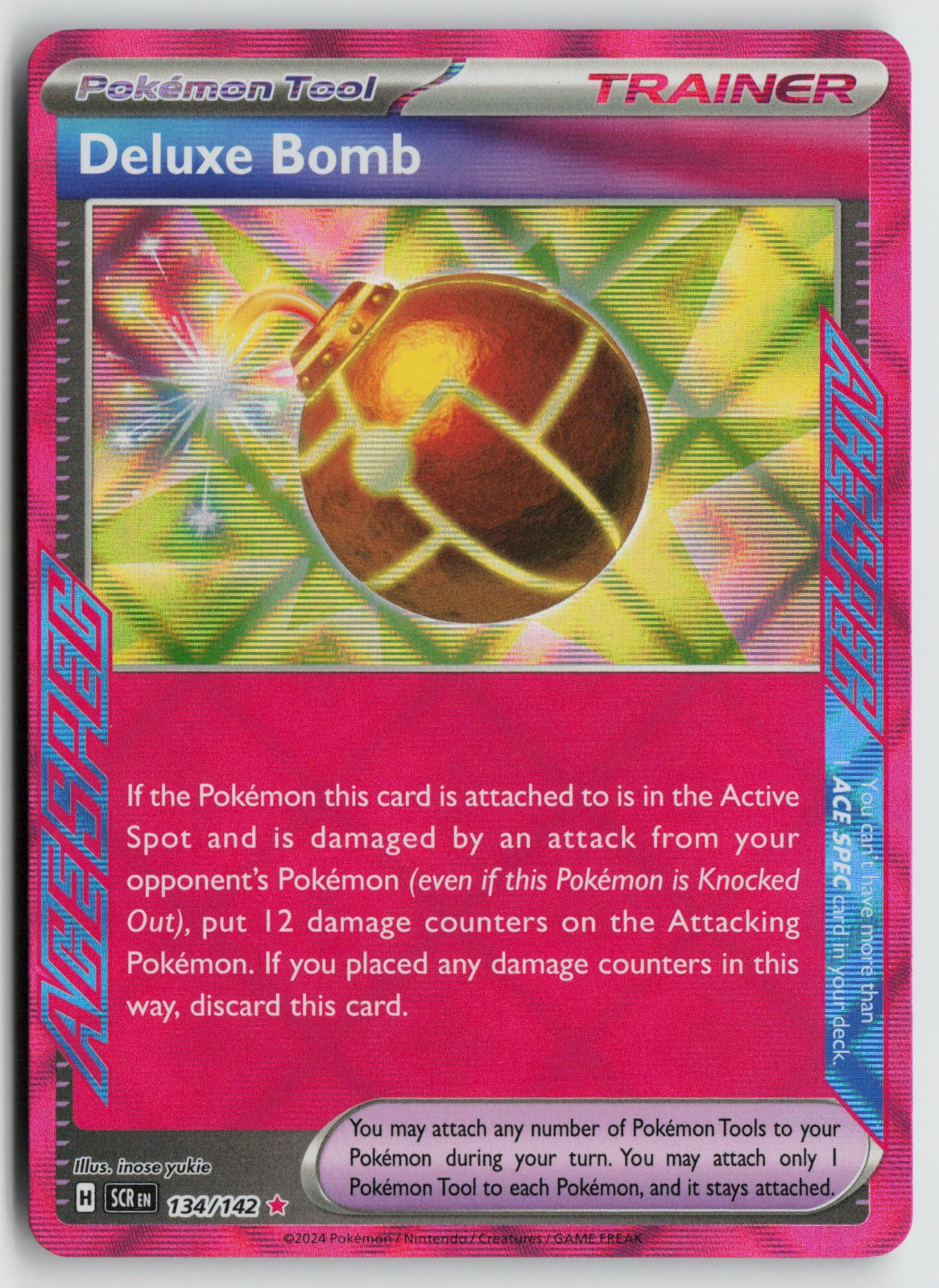 Deluxe Bomb ACE SPEC Rare Holo SCR 134/142 NM