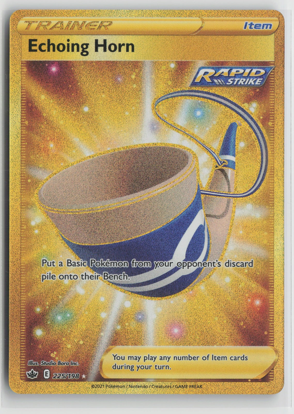 Echoing Horn (Secret) Secret Rare Holo SWSH06 225/198 NM