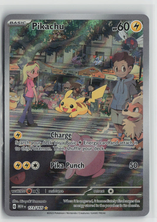 Pikachu Illustration Rare Holo MEW 173/165 NM