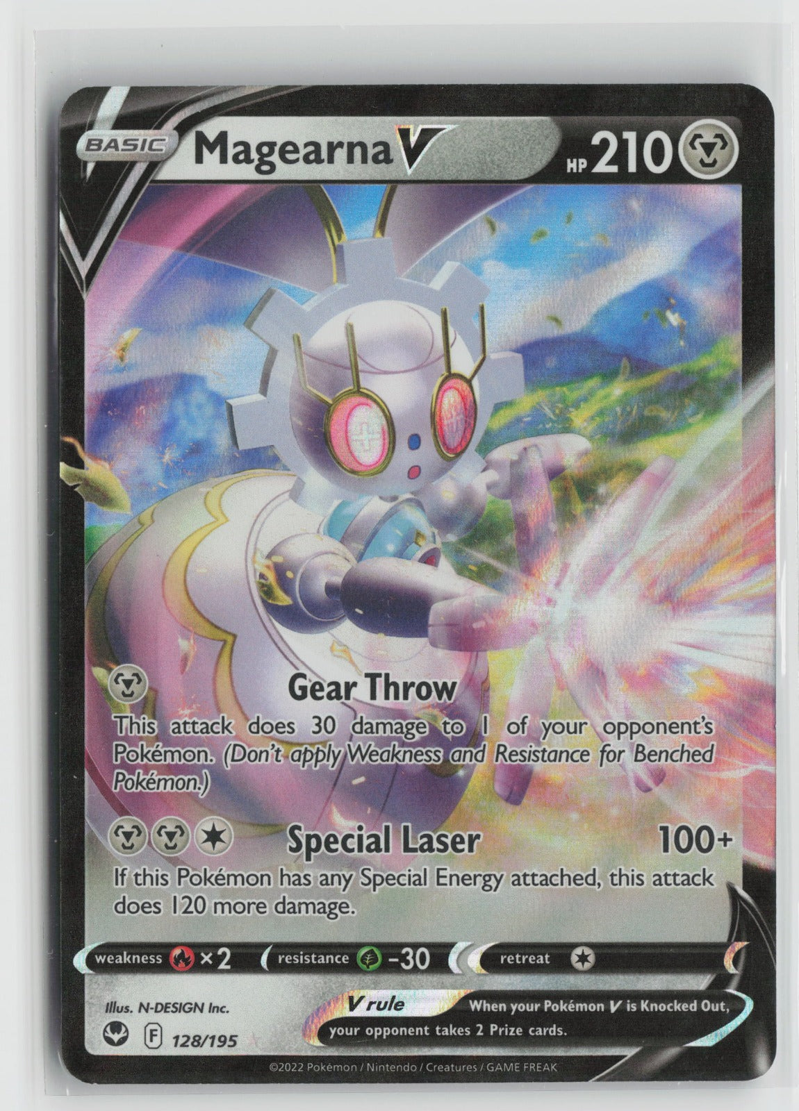 Magearna V Ultra Rare Holo SWSH12 128/195 NM