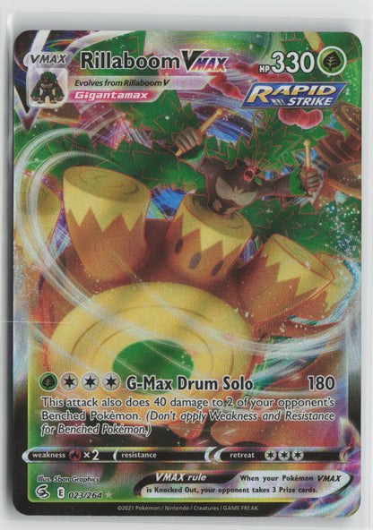 Rillaboom VMAX Ultra Rare Holo SWSH08 023/264 NM