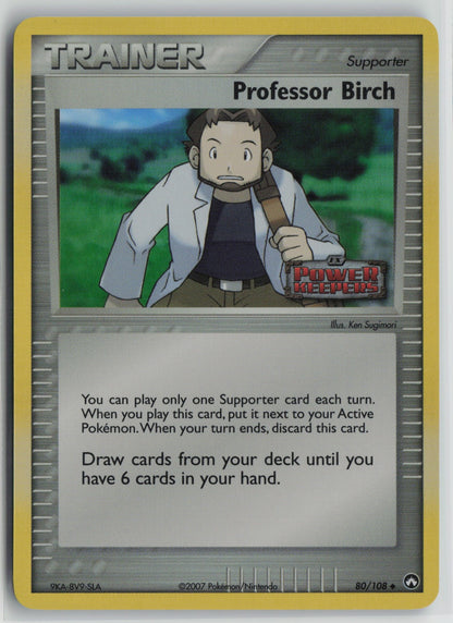 Professor Birch Uncommon Reverse Holo PK 80/108 NM