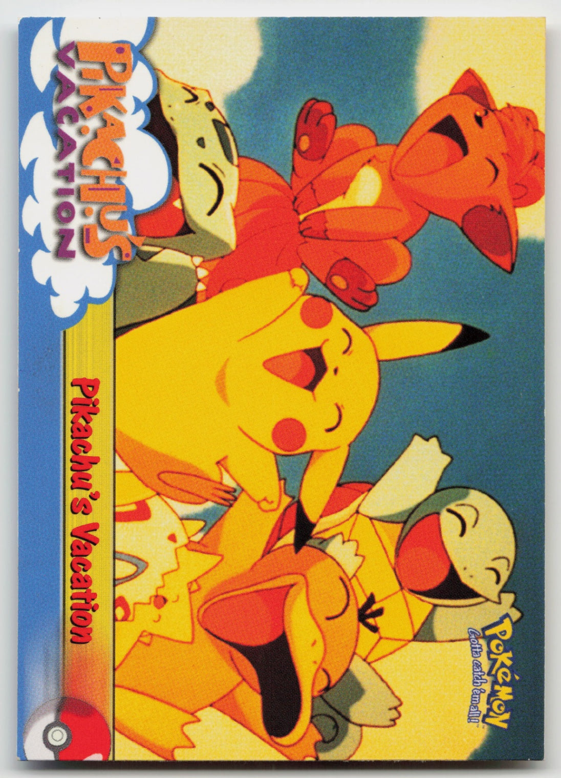 Pikachu's Vacation #42 Topps Movie Animation Edition Non-Holo LP