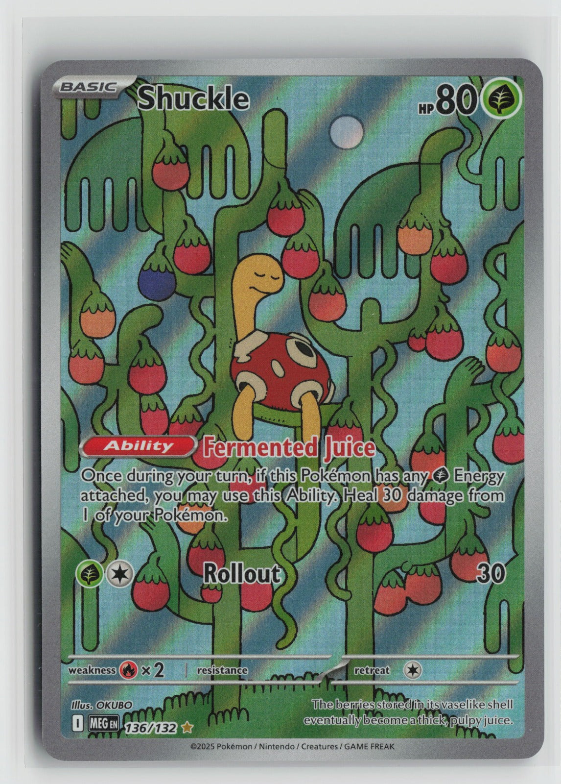Shuckle - Illustration Rare Holo MEG 136/132 NM