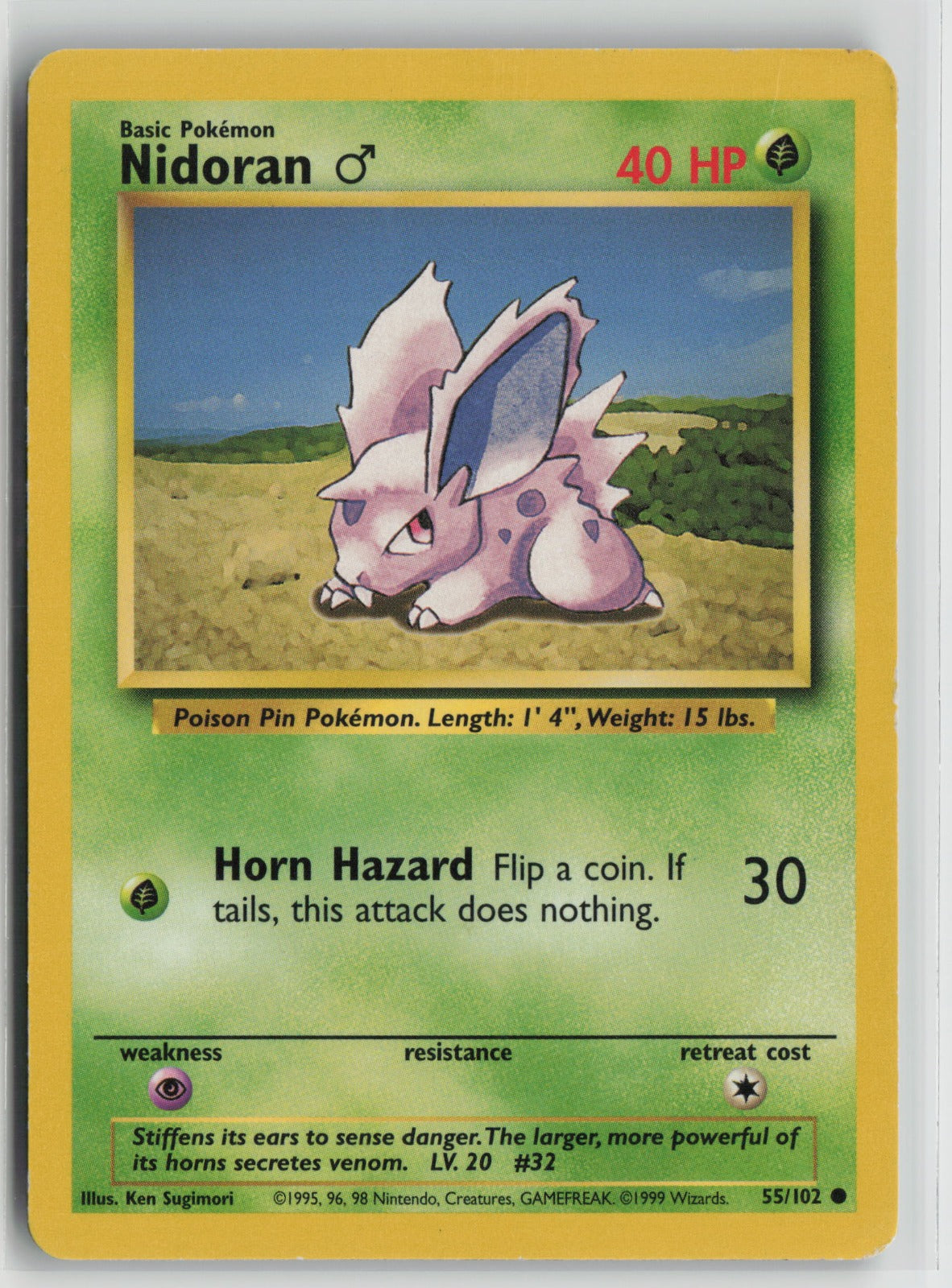 Nidoran M Common BS 055/102 MP