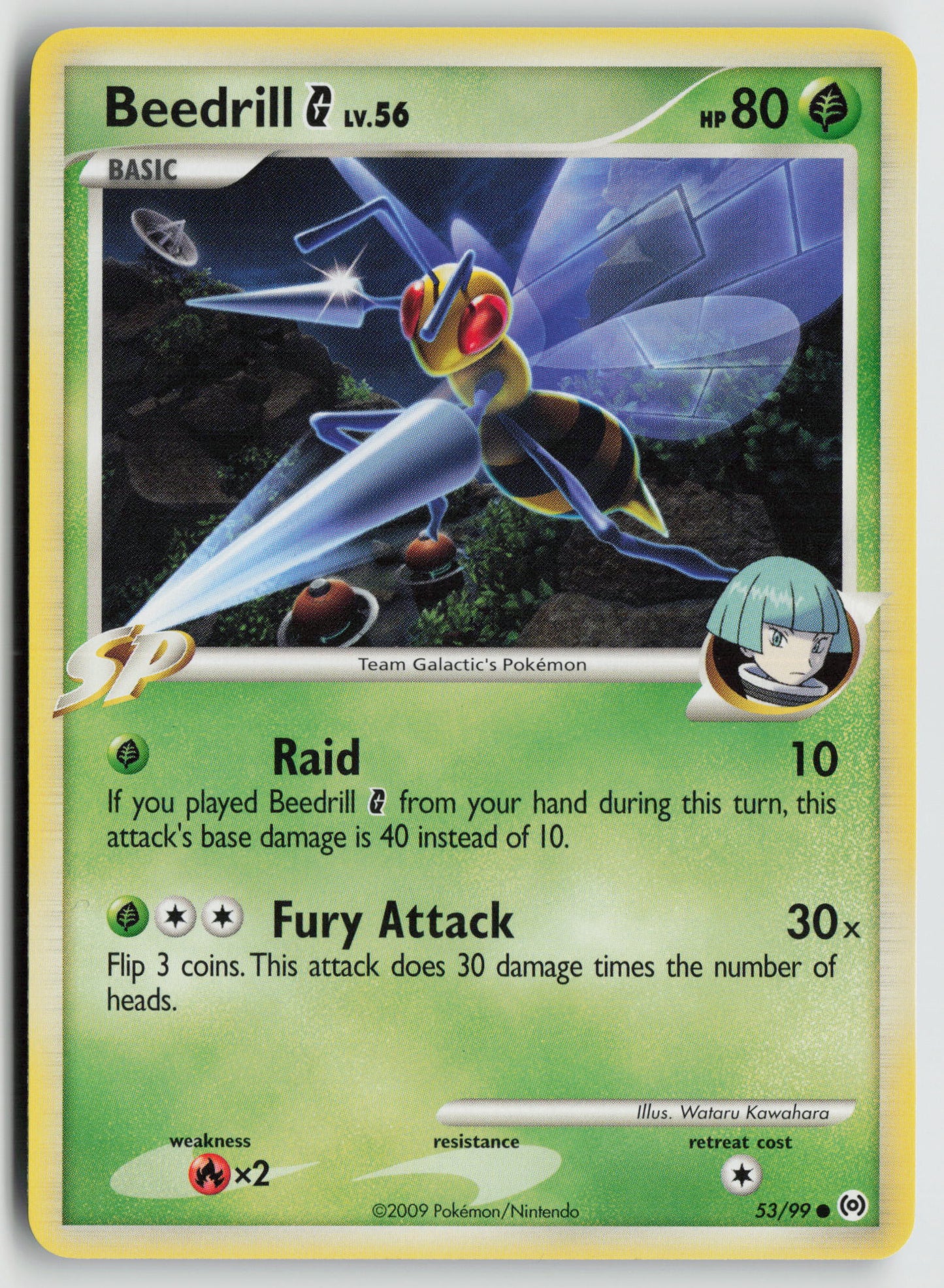 Beedrill G Common Arceus 53/99 NM