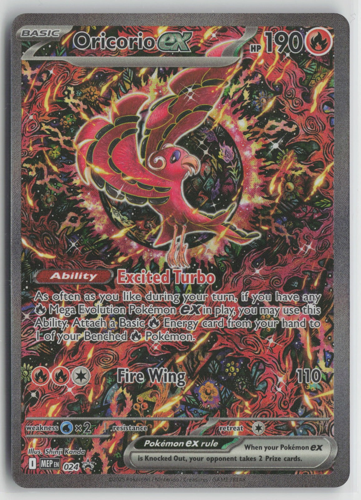 Oricorio ex - Promo Holo MEP 024 NM