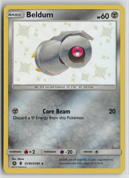 Beldum Shiny Holo Rare Holo HIF:SV SV30/SV94 NM- C