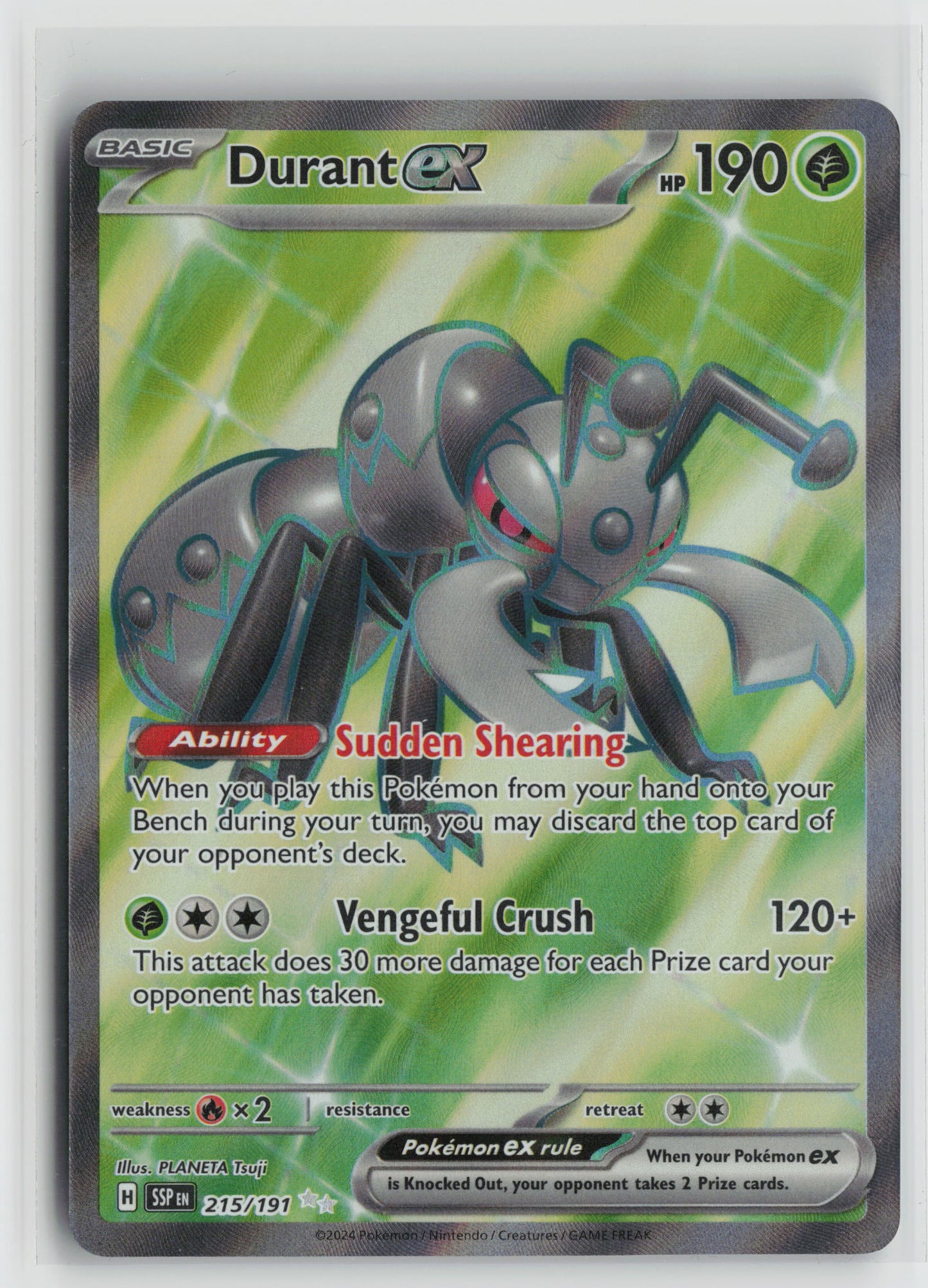 Durant ex - Ultra Rare SV08: Surging Sparks 215/191 NM