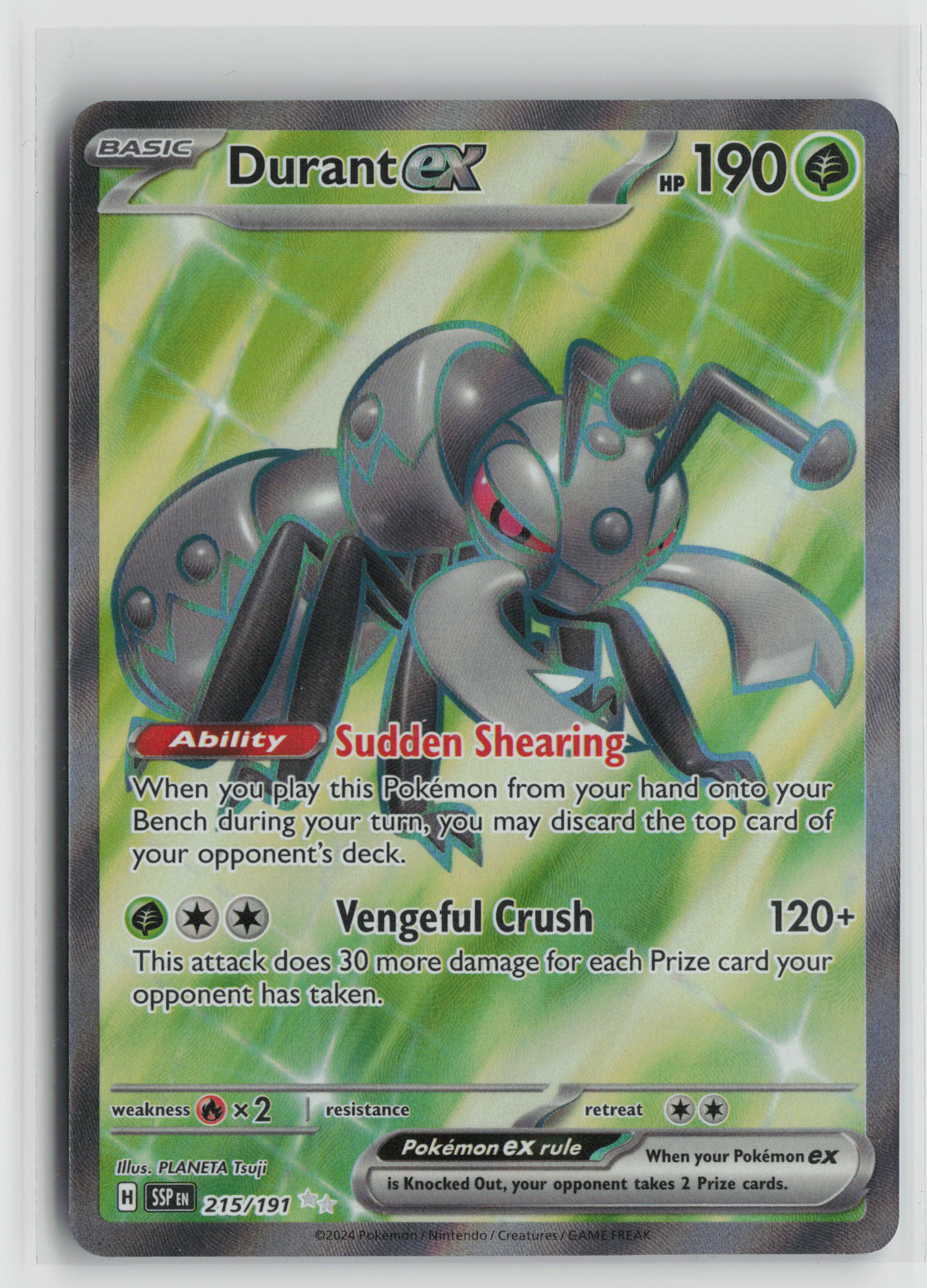 Durant ex - Ultra Rare SV08: Surging Sparks 215/191 NM