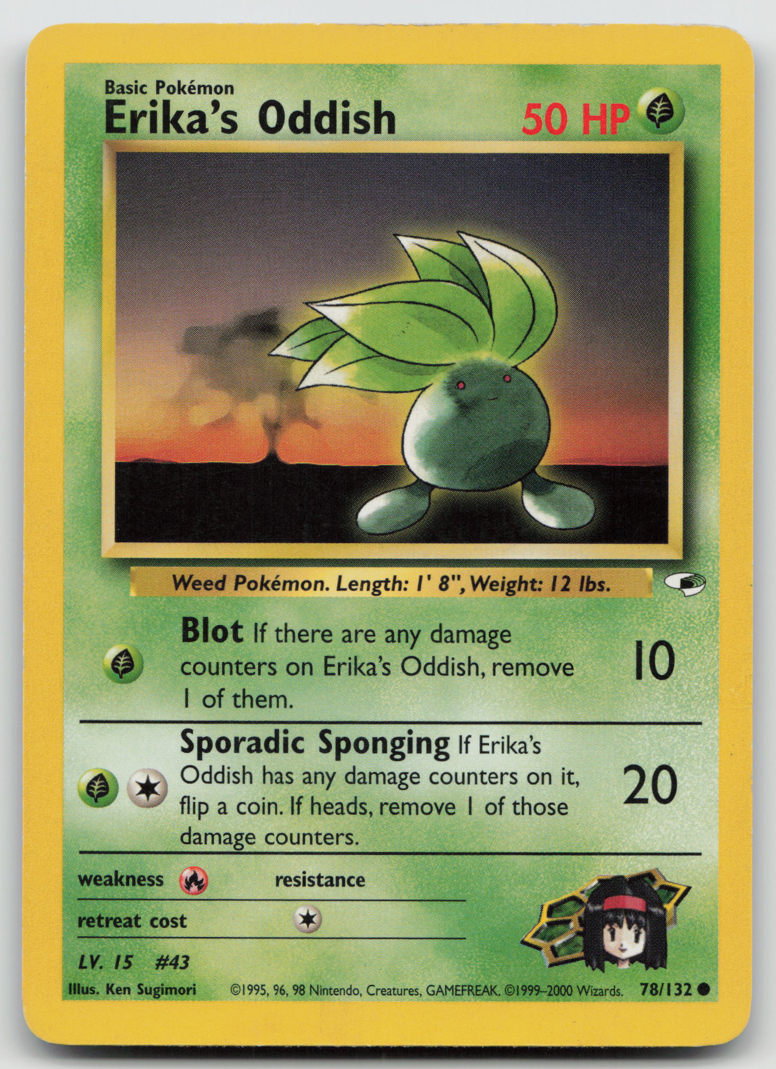 Erika's Oddish (78) Common Unlimited G1 078/132 MP