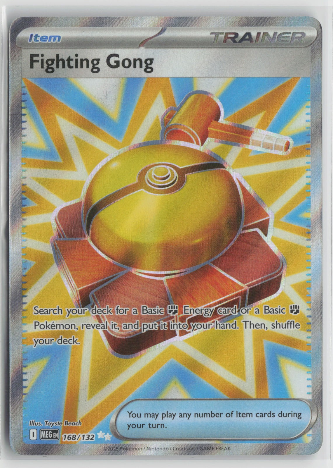 Fighting Gong Ultra Rare Holo MEG 168/132 NM