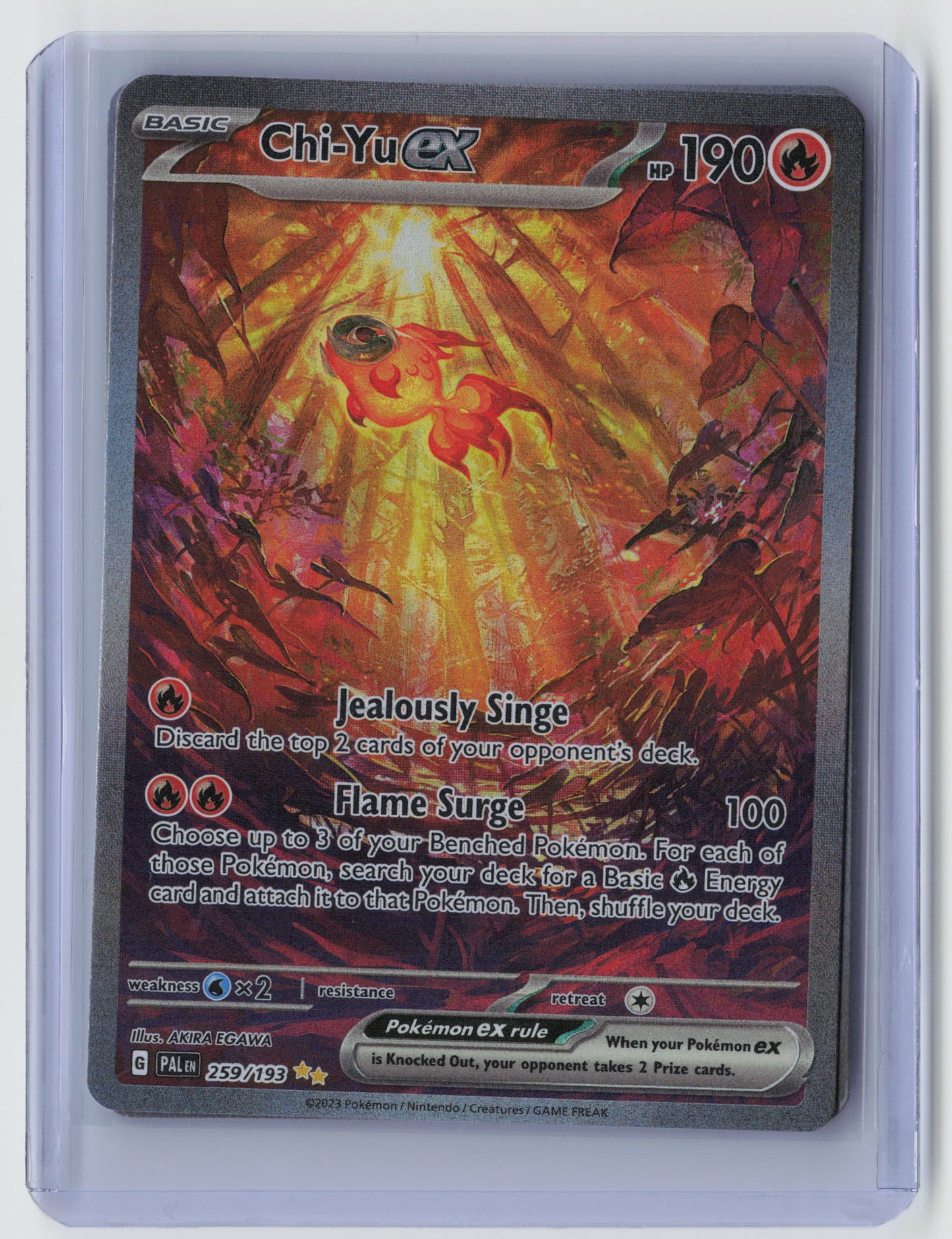 Chi-Yu ex - Special Illustration Rare SV02: Paldea Evolved 259/193 NM